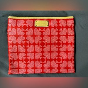 Kate Spade red “spade” iPad bag